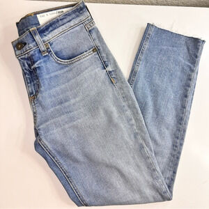 Rag & Bone Raw Hem‎ Light Wash Jeans Size 26